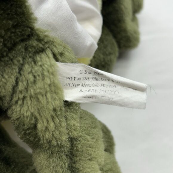 Ron Banafato Green Bull Frog Puppet Plush Stuffed Animal Play - Picture 6 of 8